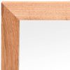 Wall Mirror 55×55 cm Solid Wood Walnut