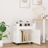 Desk Trolley 60x45x60 cm Engineered Wood – White