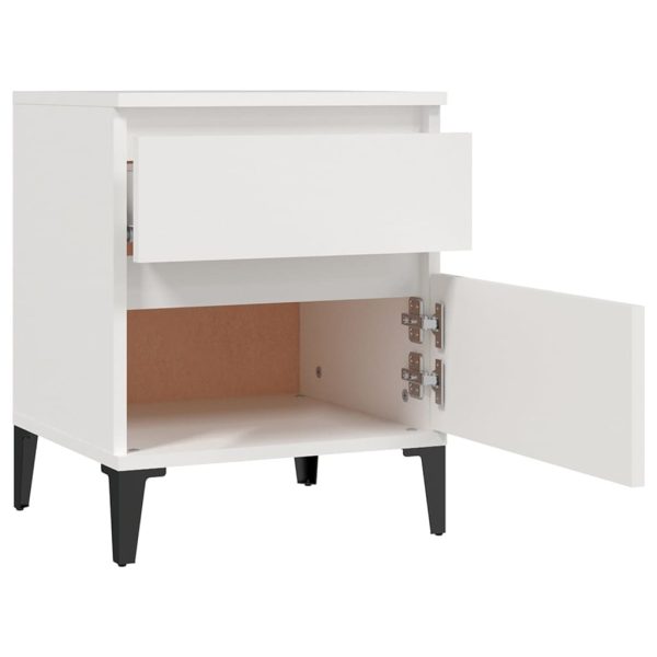 Schiller Bedside Cabinet 40x35x50 cm – White, 1