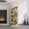 Log Holder 33.5x30x110 cm Solid Wood Pine