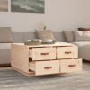 Coffee Table 80x80x45 cm Solid Wood Pine