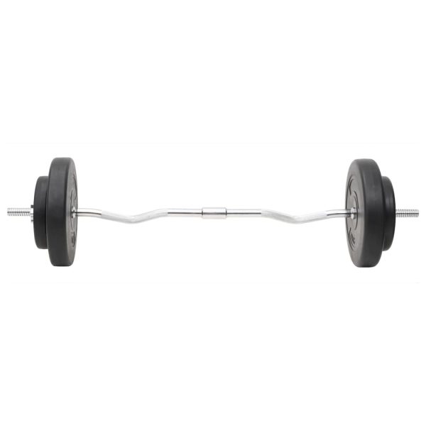 Barbell and Dumbbell with Plates – Straight bar + curl bar + dumbbell bar, 60 kg