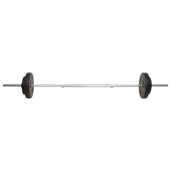 Barbell and Dumbbell with Plates – Straight bar + curl bar + dumbbell bar, 60 kg