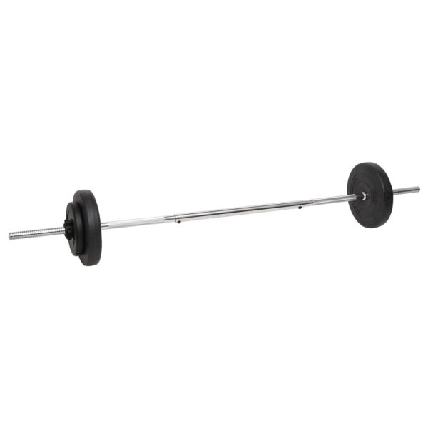 Barbell and Dumbbell with Plates – Straight bar + curl bar + dumbbell bar, 60 kg