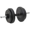 Barbell and Dumbbell with Plates – Straight bar + curl bar + dumbbell bar, 60 kg