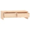 Alexander Monitor Stand Solid Wood Pine – 50x27x15 cm, Brown