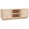 TV Cabinet 110x35x40.5 cm Solid Wood Pine