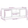 TV Cabinet 110x35x40.5 cm Solid Wood Pine