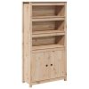 Highboard 80x35x154 cm Solid Pine Wood – Brown