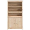 Highboard 80x35x154 cm Solid Pine Wood – Brown