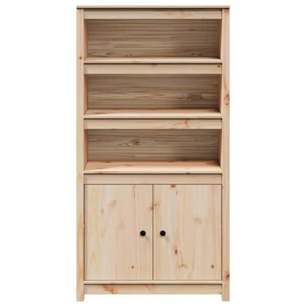 Highboard 80x35x154 cm Solid Pine Wood – Brown