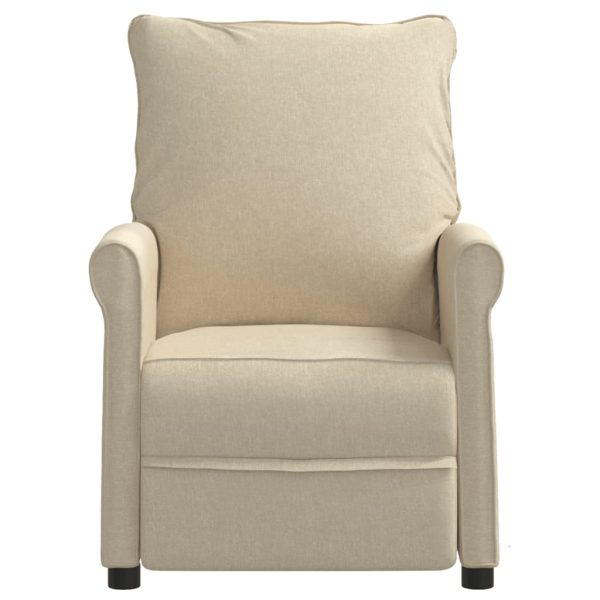 Stand up Recliner Chair Cream Fabric