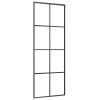 Sliding Door with Hardware Set  ESG Glass&Aluminium – 76×205 cm, 4×2 grids