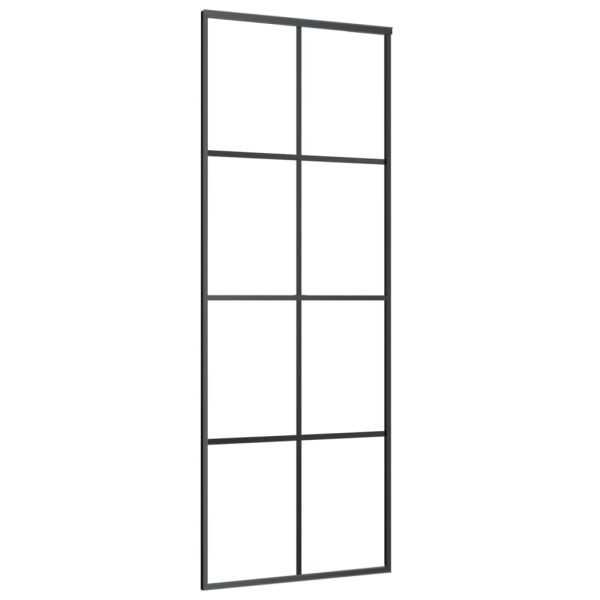 Sliding Door with Hardware Set  ESG Glass&Aluminium – 76×205 cm, 4×2 grids