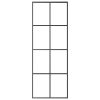 Sliding Door with Hardware Set  ESG Glass&Aluminium – 76×205 cm, 4×2 grids