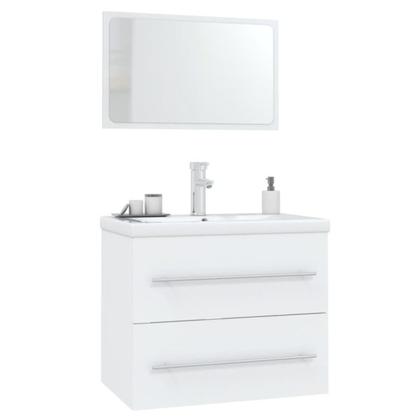 3 Piece Bathroom Furniture Set – White