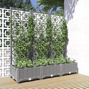 Garden Planter with Trellis PP