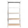 5-Layer Heavy-duty Shelves Steel&Engineered Wood – Silver, 2