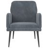 Armchair 62x79x79 cm Velvet – Dark Grey