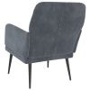 Armchair 62x79x79 cm Velvet – Dark Grey