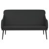 Bench Black 110x76x80 cm Faux Leather