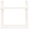 Firewood Rack 110x35x108.5 cm Solid Wood Pine – White