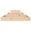 Planter Solid Wood Pine – 80x80x27 cm, Natural