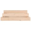 Planter Solid Wood Pine – 78x78x27 cm, Natural