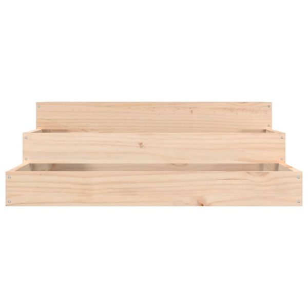 Planter Solid Wood Pine – 78x78x27 cm, Natural