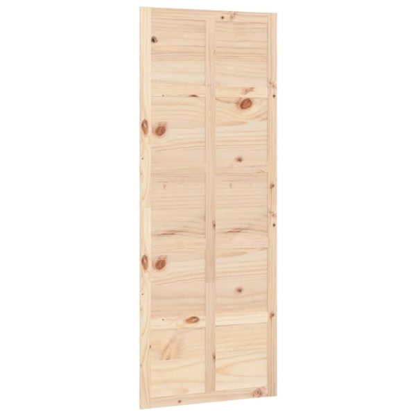 Barn Door Solid Wood Pine – 80×1.8×214 cm, Brown