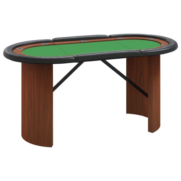 10-Player Poker Table 160x80x75 cm – Green