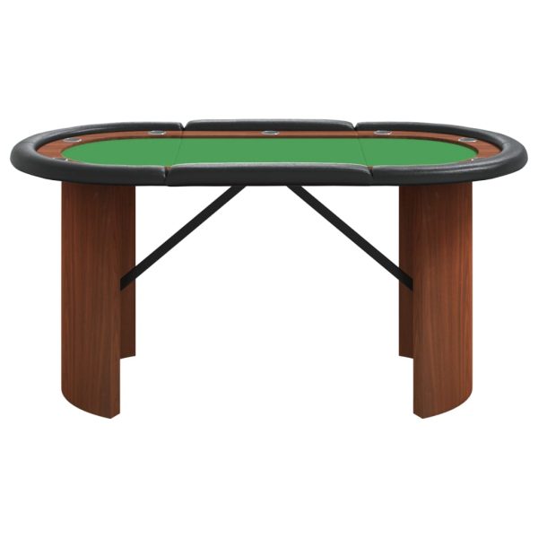 10-Player Poker Table 160x80x75 cm – Green