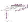 Cantilever Umbrella with Aluminium Pole Anthracite 400×300 cm