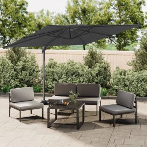 Double Top Cantilever Umbrella Anthracite 300x300 cm