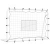 Football Goal with Net White&Black 184x61x123 cm Steel&PE