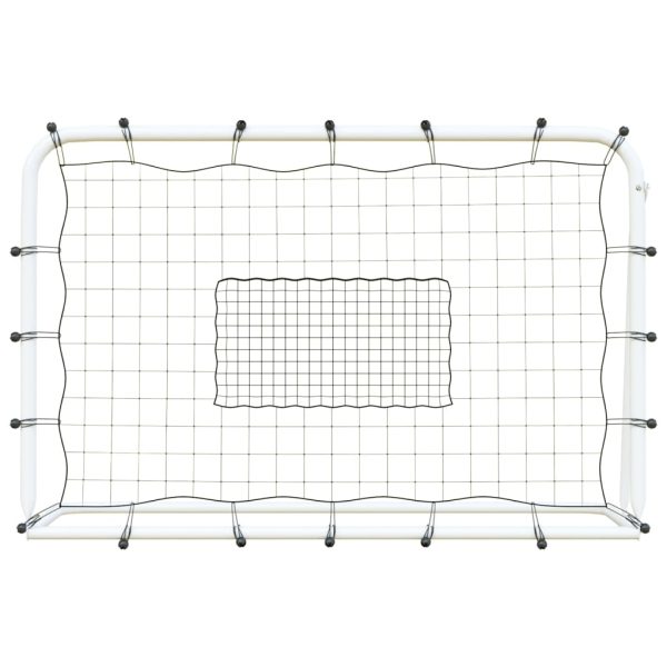 Football Goal with Net White&Black 184x61x123 cm Steel&PE