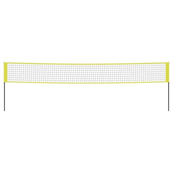 Volleyball Net Yellow and Black 823×244 cm PE Fabric