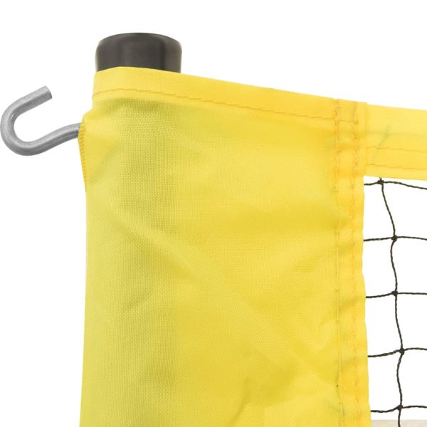 Volleyball Net Yellow and Black 823×244 cm PE Fabric