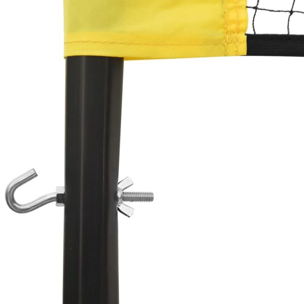 Volleyball Net Yellow and Black 823×244 cm PE Fabric