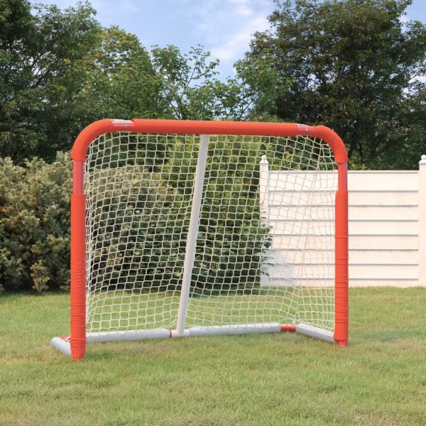 Hockey Goal Red and White 137x66x112 cm Polyester