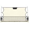 Football Rebounder Net Black and Yellow 183x85x120 cm Polyester