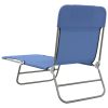 Folding Sun Loungers 2 pcs Textilene and Steel – Blue