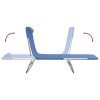 Folding Sun Loungers 2 pcs Textilene and Steel – Blue