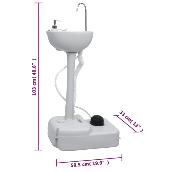 Portable Camping Handwash Stand and Water Tank Set