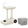 Portable Camping Toilet And Handwash Stand Set – 72x42x103 cm + 41.5×36.5×30 cm