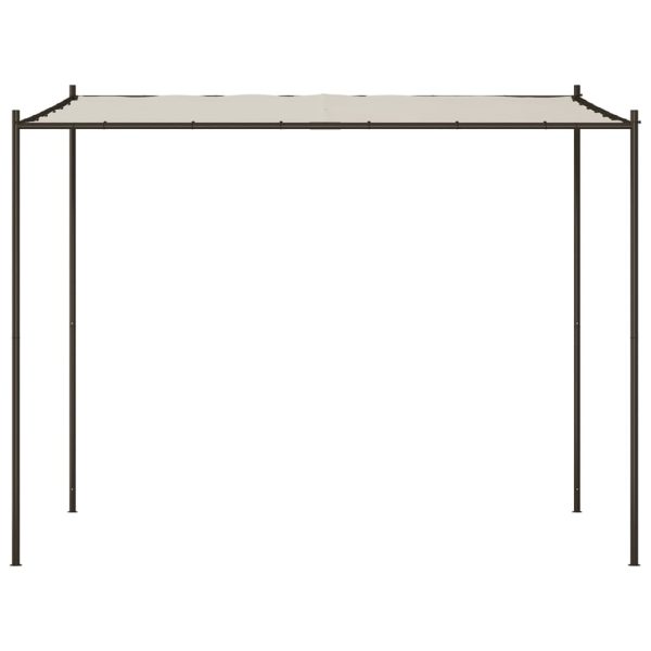 Gazebo 3×3 m 180 g/m² Fabric and Steel – White