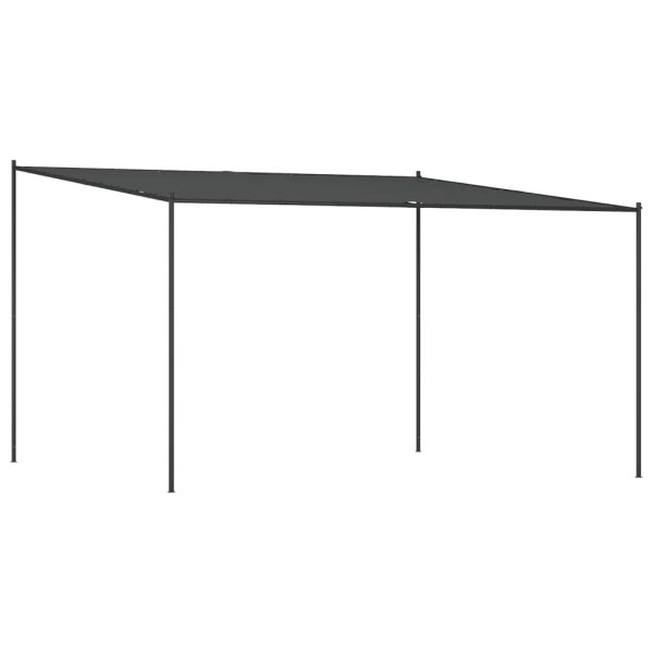 Gazebo 4×4 m 180 g/m² Fabric and Steel – Anthracite