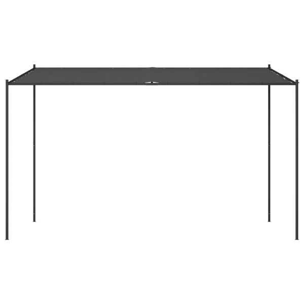 Gazebo 4×4 m 180 g/m² Fabric and Steel – Anthracite