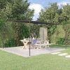 Gazebo 4×4 m 180 g/m² Fabric and Steel – Anthracite