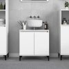 Sink Cabinet 58x33x60 cm Engineered Wood – White